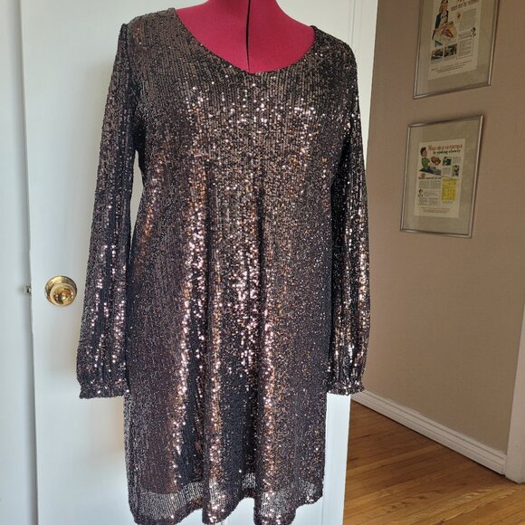 REITMANS Womens sequines mini dress size L - Picture 1 of 4